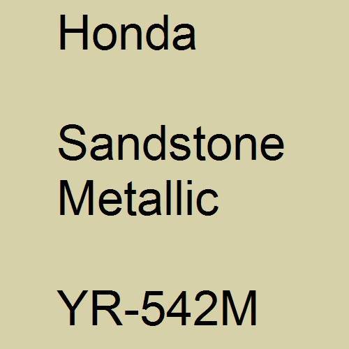 Honda, Sandstone Metallic, YR-542M.